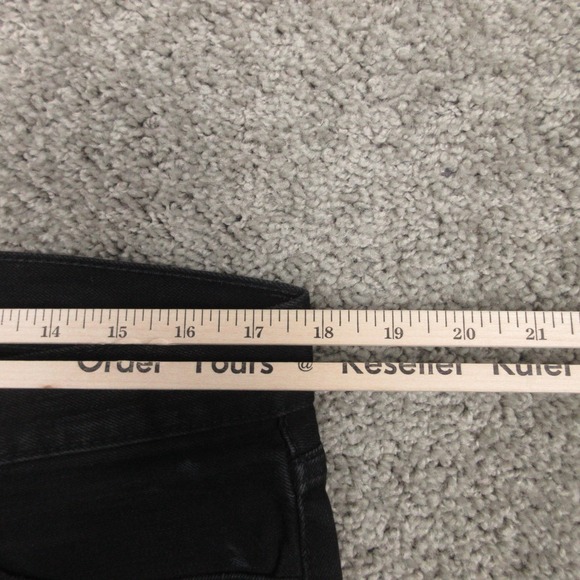 Denim & Supply Ralph Lauren Jeans Mens 33x30 Black Low Skinny Faded Denim Pants - Picture 6 of 9